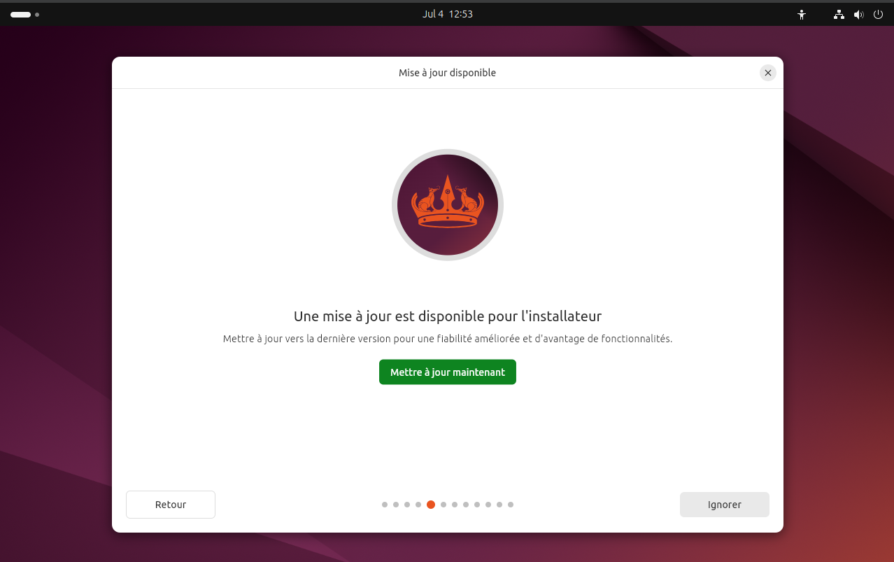 Mise à jour pour Ubuntu
